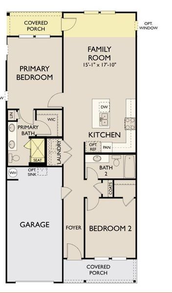 2D floor plan layout of this home in , Ravenel, SC (Image 3).