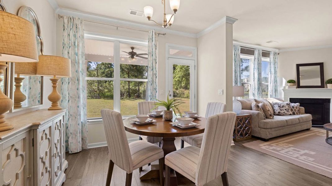 Representative furnished interior of a home built from the Fleetwood by D.R. Horton in Evergreen Crossing, Locust Grove (Image 37).