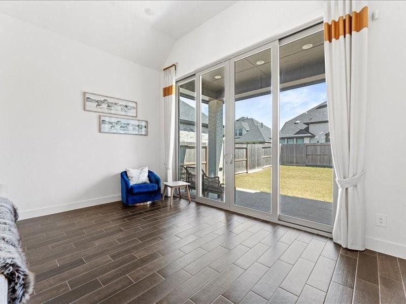 The sliding doors brings in ample lights. The sliding doors brings in ample lights.