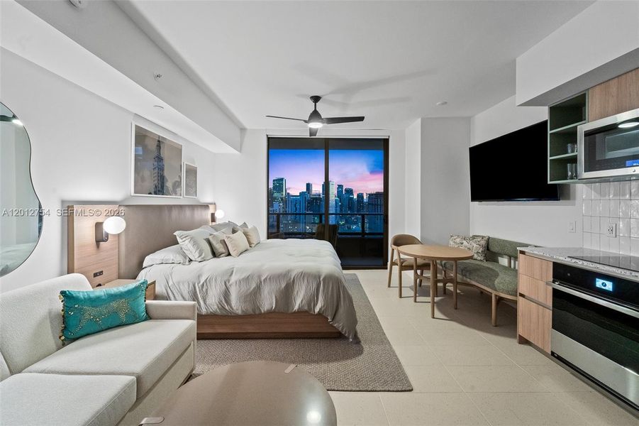 Furnished interior view inside a new home in , Miami (Image 7).