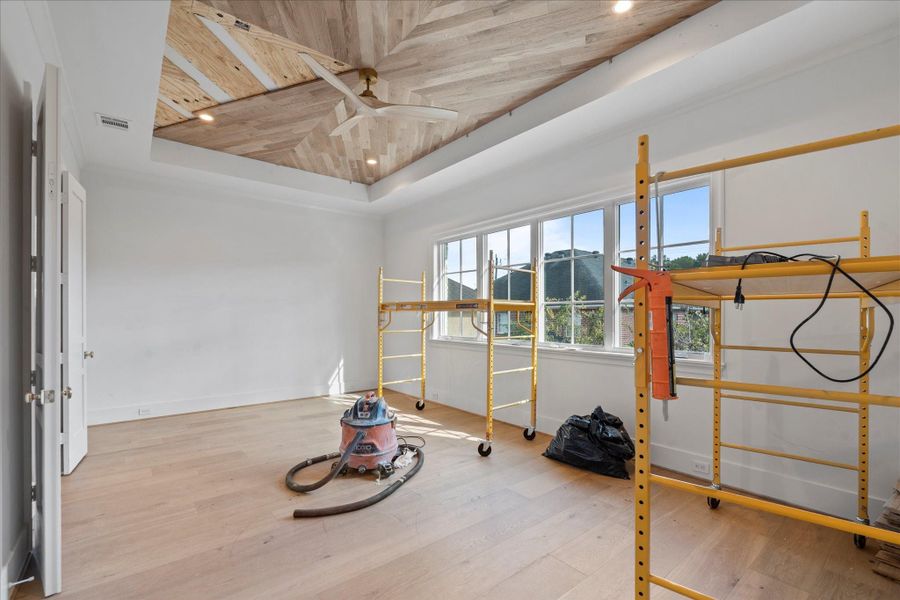 Primary bedroom (still under construction.)