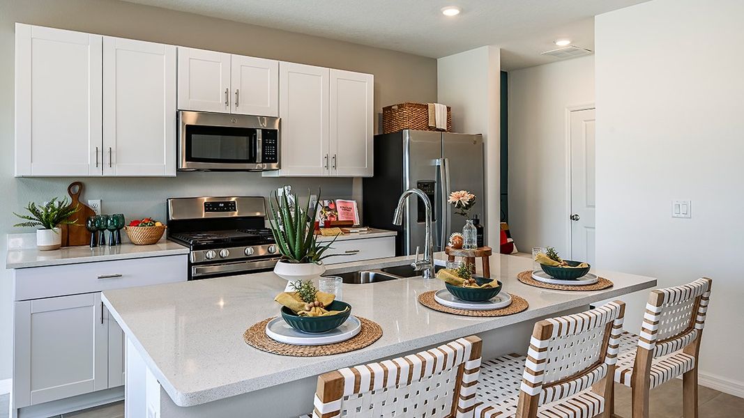 Furnished interior view inside a new home in Waterstone, Groveland (Image 6).