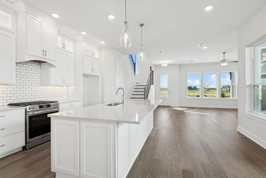 Furnished interior view inside a new home in , Katy (Image 13).