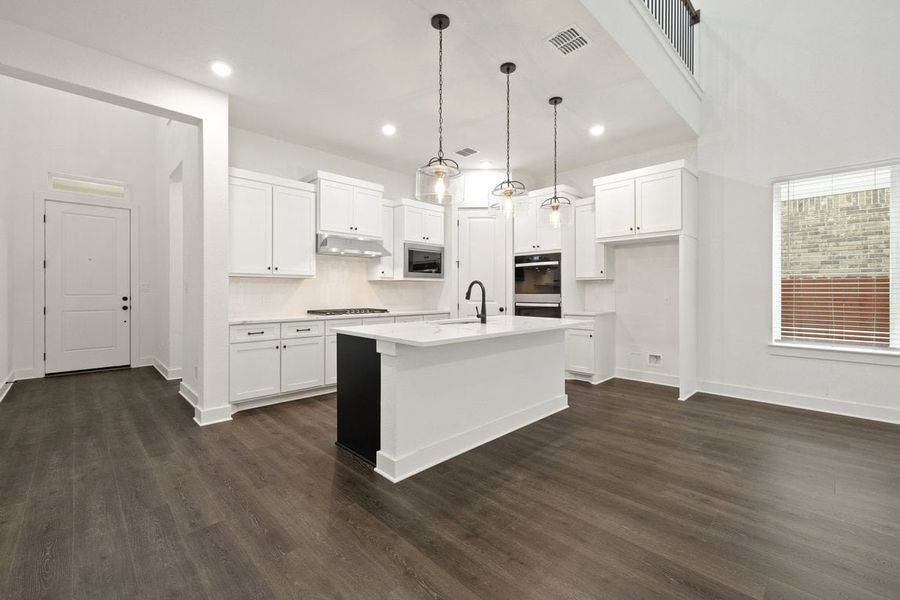 Furnished interior view inside a new home in Sauls Ranch, Round Rock (Image 5).