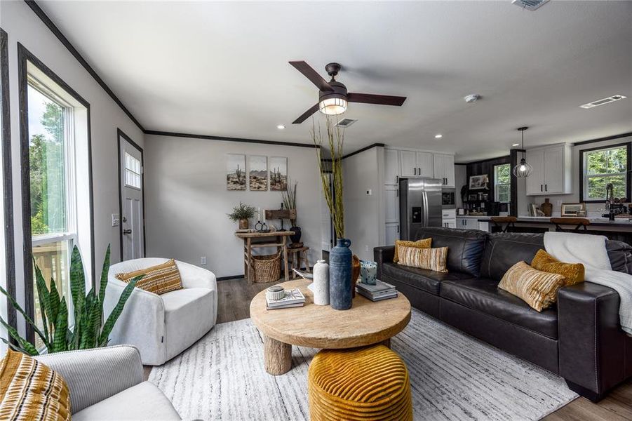 Furnished interior view inside a new home in , Fort White (Image 12).
