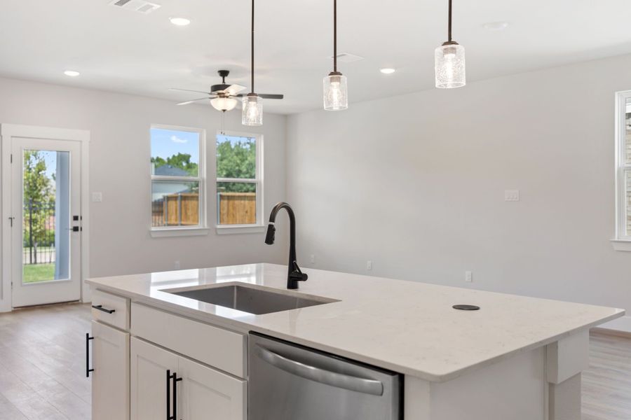 Furnished interior view inside a new home in Lake Park Villas, Wylie (Image 62).