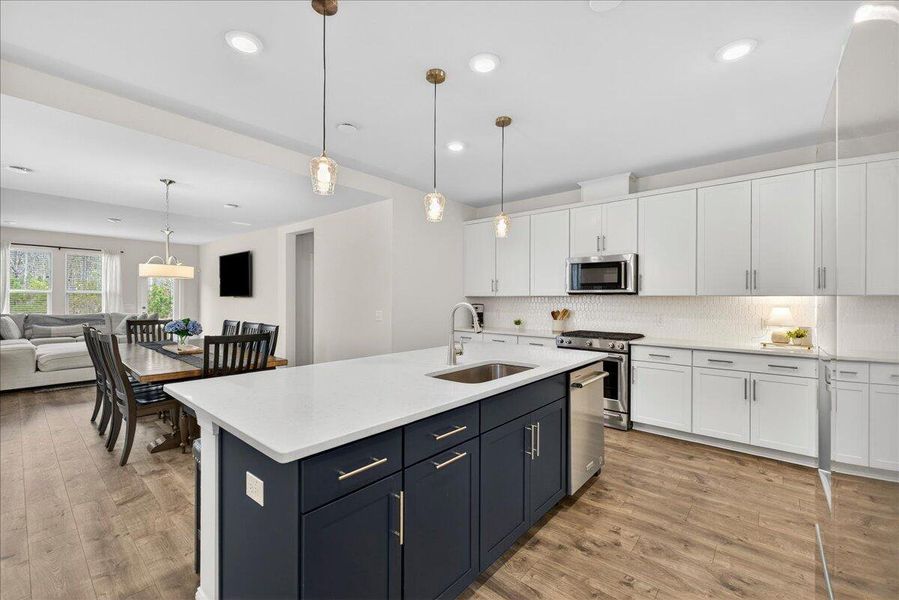 Furnished interior view inside a new home in Jasmine Point at Lakes of Cane Bay, Summerville (Image 7).