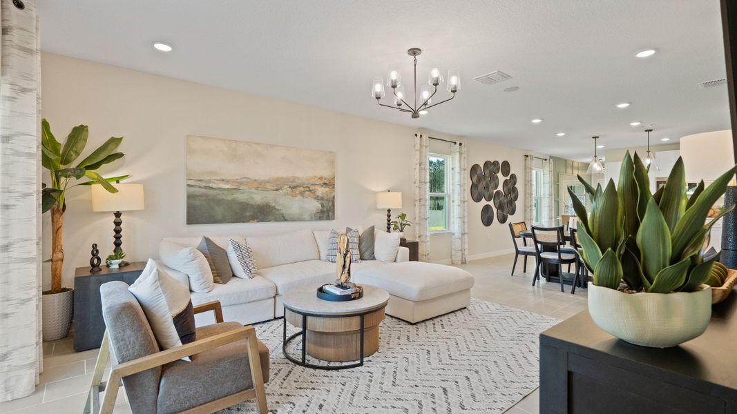 Furnished interior view inside a new home in Panther Creek, Jacksonville (Image 7).