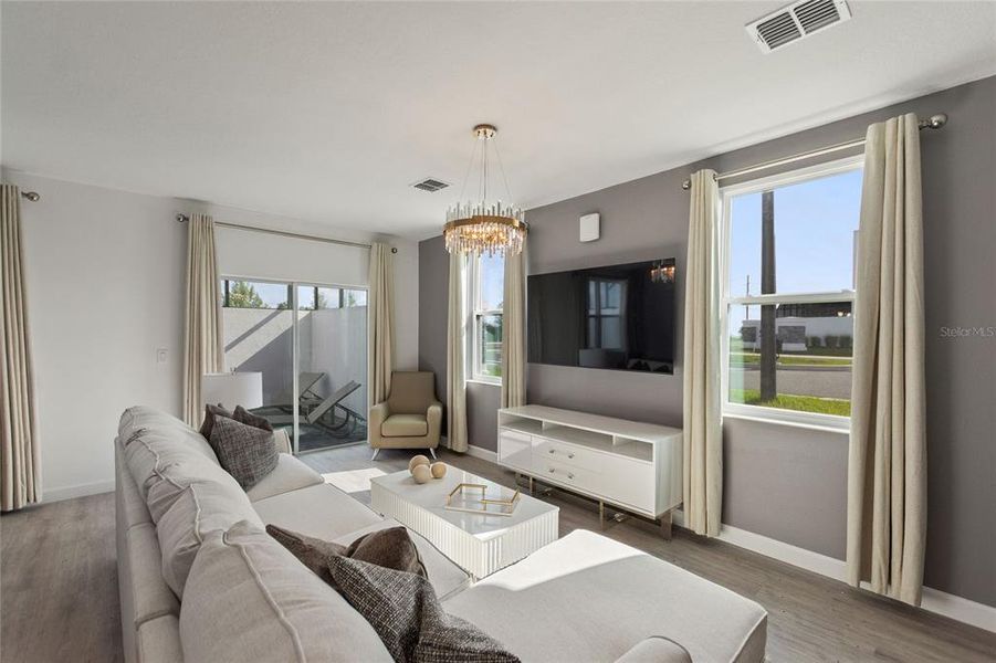 Furnished interior view inside a new home in , Davenport (Image 4). Furnished interior view inside a new home in , Davenport (Image 4).