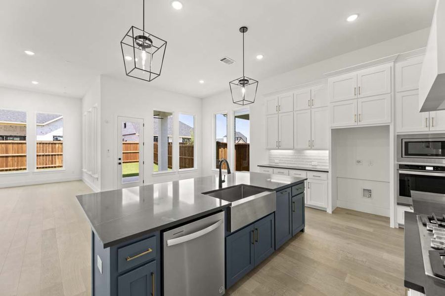Representative furnished interior of a home built from the 5022 by Tradition Homes in Lakewood at Brookhollow – 60′ Lots, Prosper (Image 11).