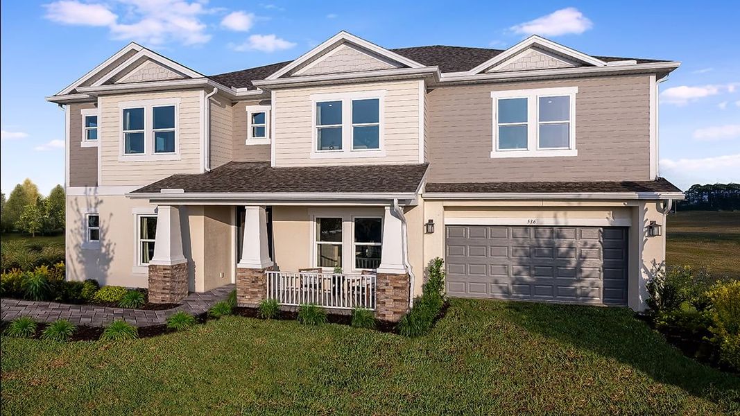 Representative exterior photo of a completed home built from the Bimini by Taylor Morrison in Ardisia Park, New Smyrna Beach, FL (Image 2).