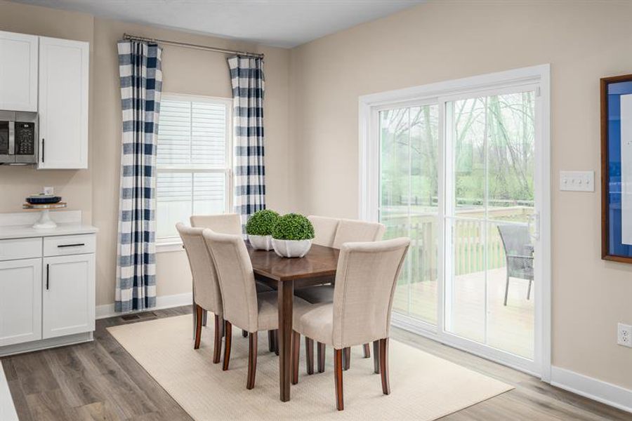 Representative furnished interior of a home built from the Allegheny w/ Finished Basement by Ryan Homes in Emerson Hills, Cane Ridge (Image 6).