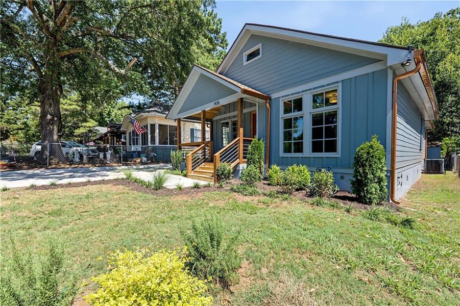 Exterior details and patio area of a home in , Atlanta (Image 22). Exterior details and patio area of a home in , Atlanta (Image 22).