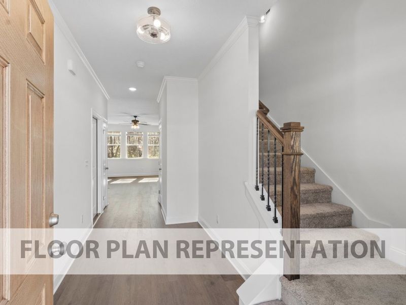 Entryway | 2078 Plan by Ivey Homes