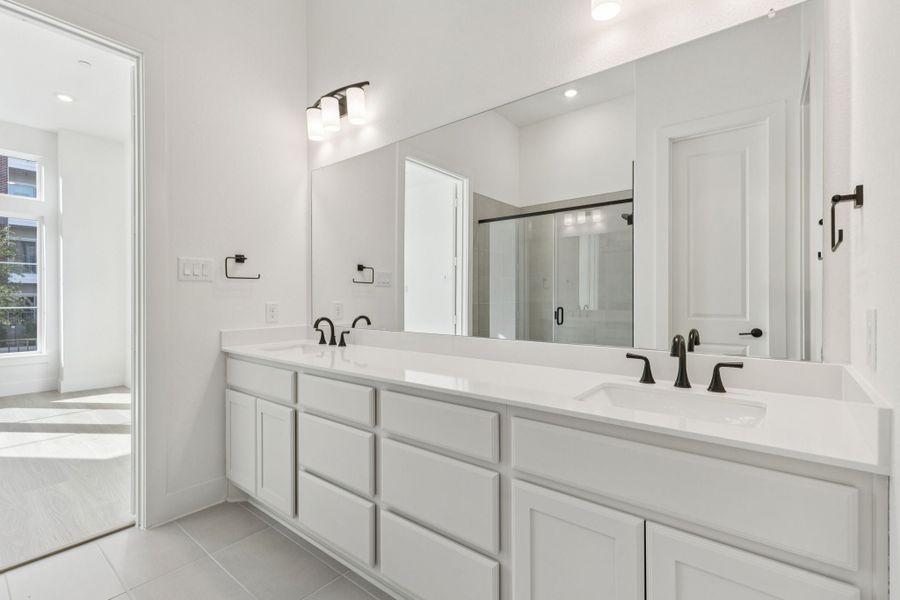 Furnished interior view inside a new home in Newman Village Townhomes, Frisco (Image 11). Furnished interior view inside a new home in Newman Village Townhomes, Frisco (Image 11).