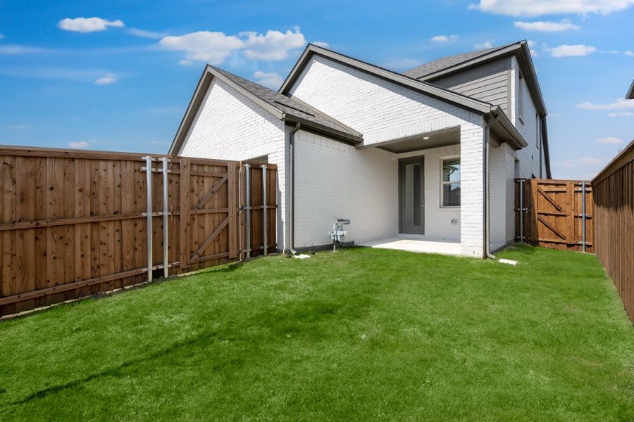 Representative exterior photo of a completed home built from the Tartini by Taylor Morrison in North Sky Celina, Celina, TX (Image 18). Representative exterior photo of a completed home built from the Tartini by Taylor Morrison in North Sky Celina, Celina, TX (Image 18).
