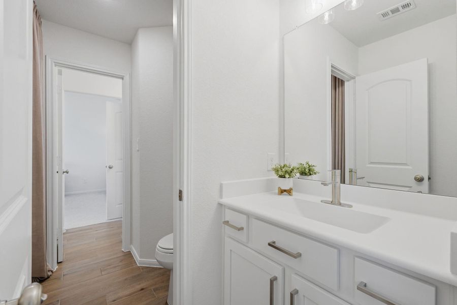 Furnished interior view inside a new home in Waterstone on Lake Conroe, Montgomery (Image 8).