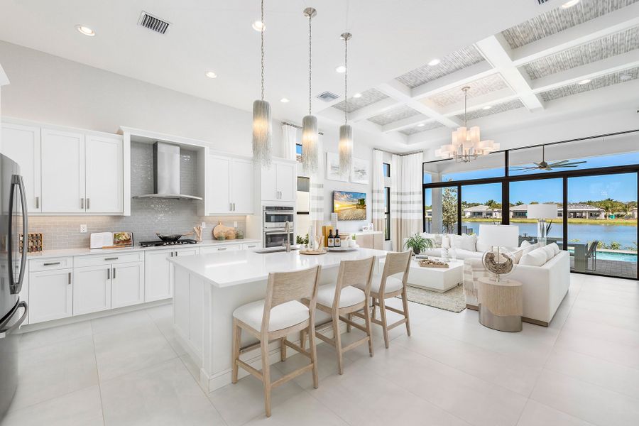 Representative furnished interior of a home built from the Venice by GL Homes in Valencia Grand (55+), Boynton Beach (Image 7).