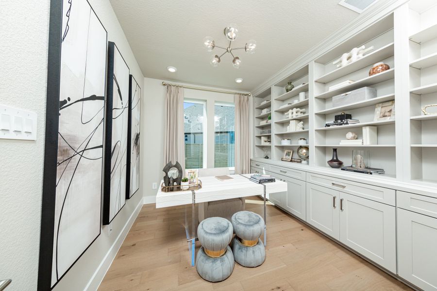 Furnished interior view inside a new home in ARTAVIA, Conroe (Image 8).