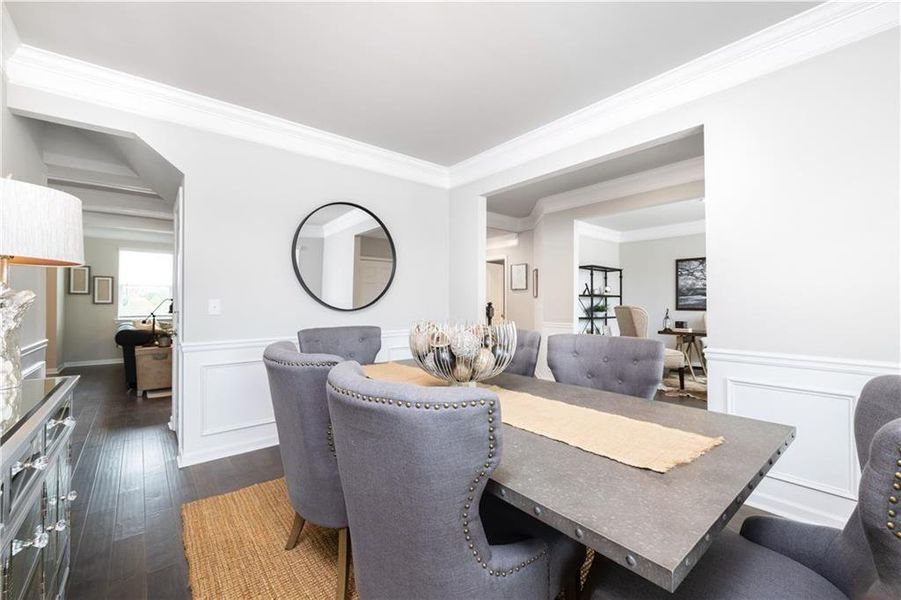 Furnished interior view inside a new home in Etowah Landing, Ball Ground (Image 10).