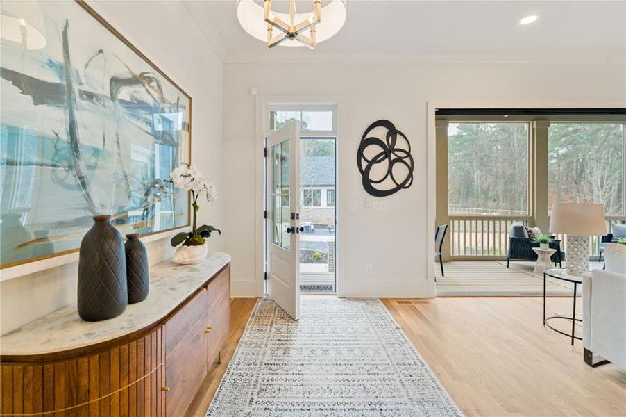 Furnished interior view inside a new home in Pendergrast Farm, Atlanta (Image 34).