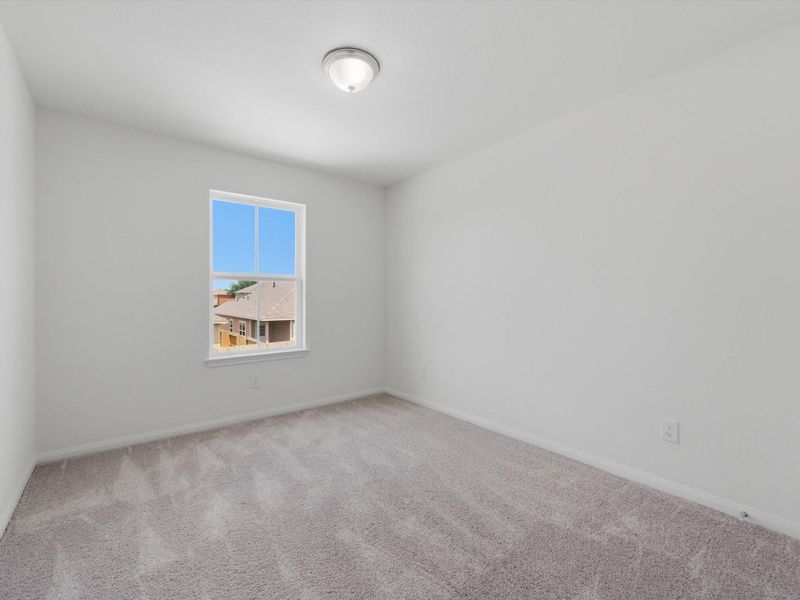 Each secondary bedroom is thoughtfully sized to provide a welcoming and versatile space for every need. Each secondary bedroom is thoughtfully sized to provide a welcoming and versatile space for every need.