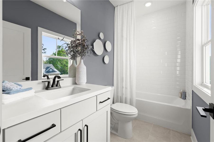 Furnished interior view inside a new home in Hillgrove Preserve, Powder Springs (Image 15).