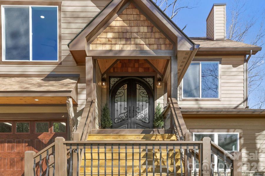 Exterior details and patio area of a home in , Hendersonville (Image 4).