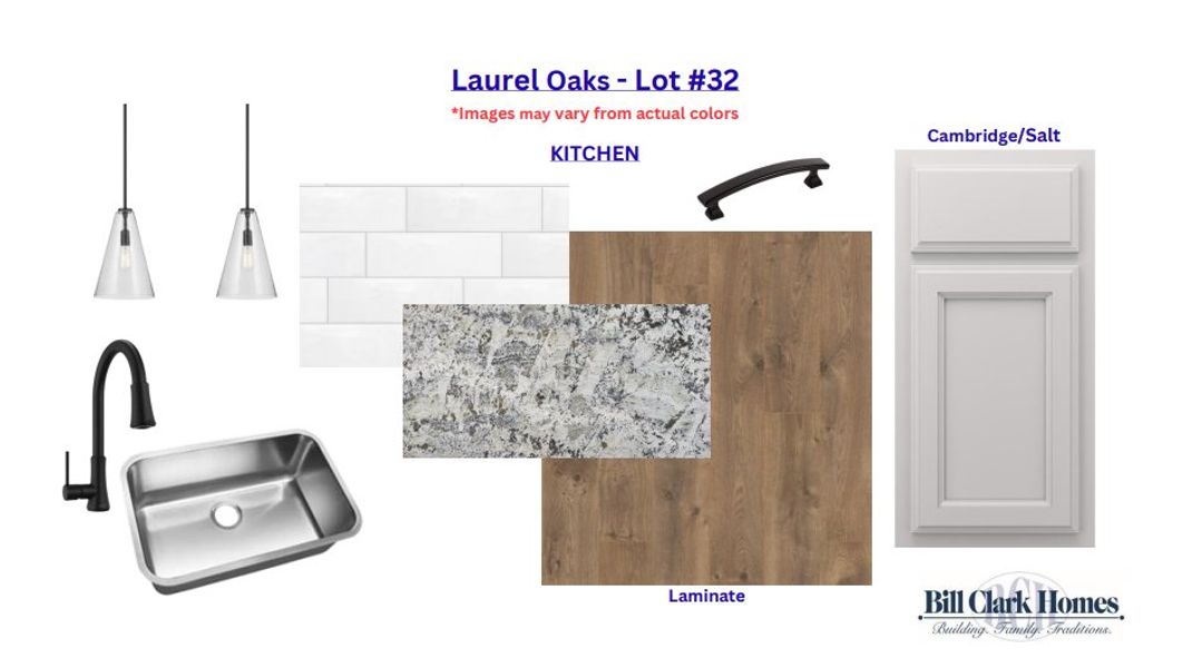 Sample of building materials used in homes in Laurel Oaks, Greenville (Image 6).