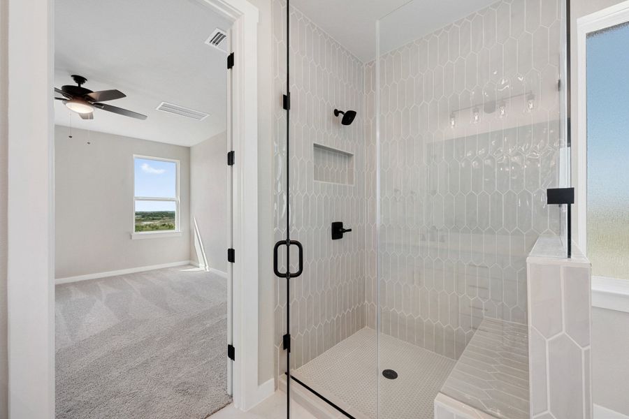 Furnished interior view inside a new home in Terrace Collection At Turner's Crossing, Buda (Image 16).