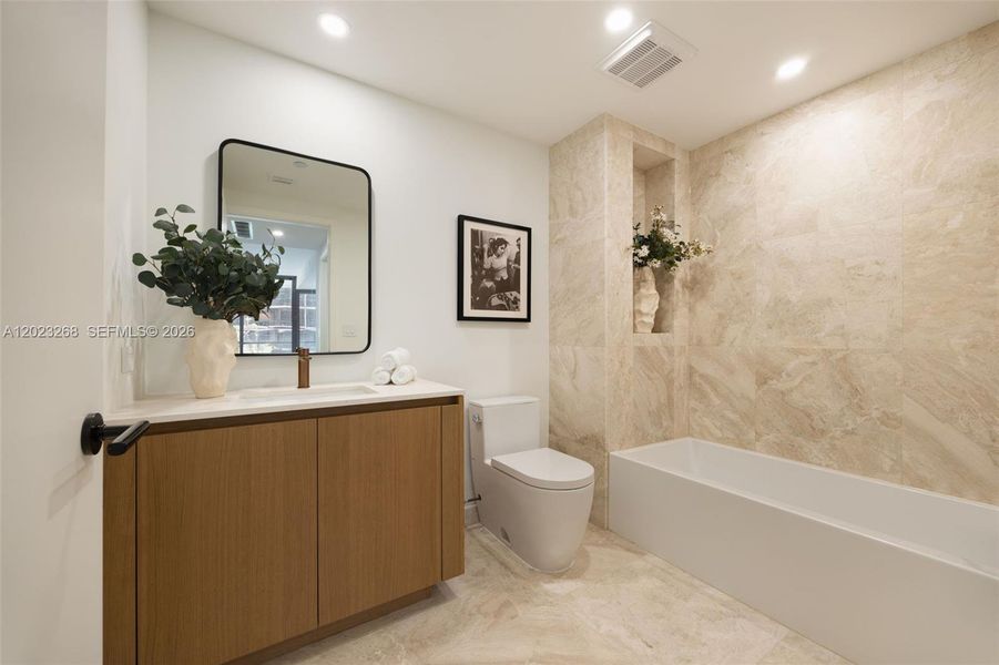 Furnished interior view inside a new home in , Bay Harbor Islands (Image 10).