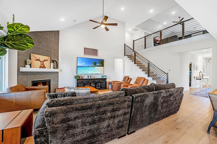 Furnished interior view inside a new home in Lone Star Landing, Montgomery (Image 10).