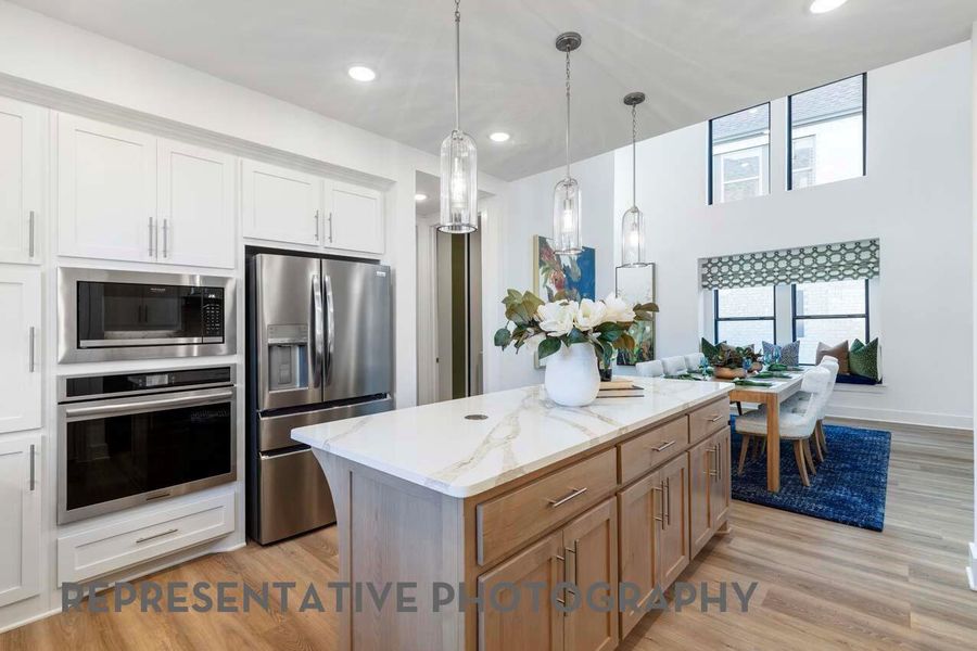 Furnished interior view inside a new home in Pomona, Manvel (Image 21).