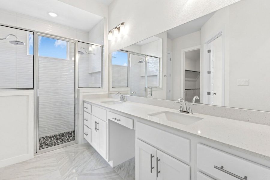 Furnished interior view inside a new home in University Heights, Round Rock (Image 10).