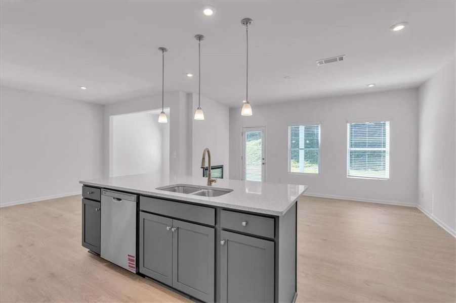 Furnished interior view inside a new home in The View at Groover's Lake, Lithia Springs (Image 8).