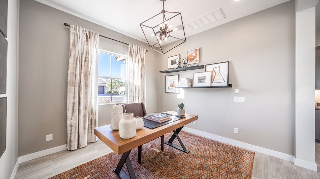 Furnished interior view inside a new home in Estrella, Goodyear (Image 31).