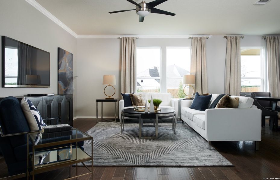 Furnished interior view inside a new home in Davis Ranch, San Antonio (Image 17).