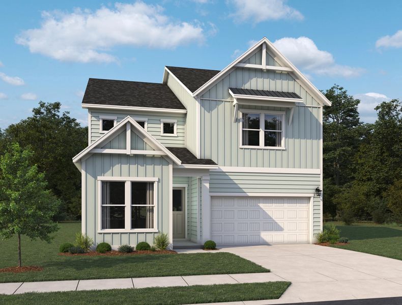 Representative exterior photo of a completed home built from the Sedona by Ashton Woods in Blue Heron Retreat: Oasis Series, Little River, SC (Image 3). Representative exterior photo of a completed home built from the Sedona by Ashton Woods in Blue Heron Retreat: Oasis Series, Little River, SC (Image 3).