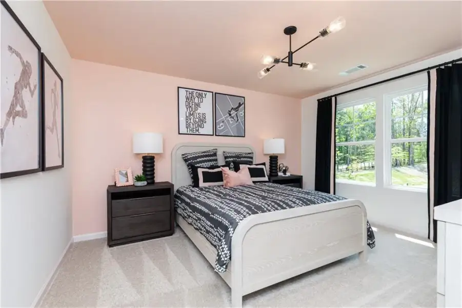 Furnished interior view inside a new home in Croftside Single Family Homes, Powder Springs (Image 43). Furnished interior view inside a new home in Croftside Single Family Homes, Powder Springs (Image 43).