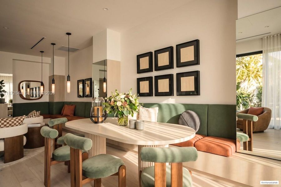 Furnished interior view inside a new home in , Bay Harbor Islands (Image 7).