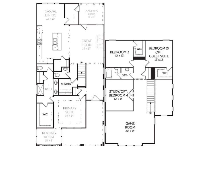 2D floor plan layout of this home in Arbor Village, Matthews, NC (Image 3). 2D floor plan layout of this home in Arbor Village, Matthews, NC (Image 3).