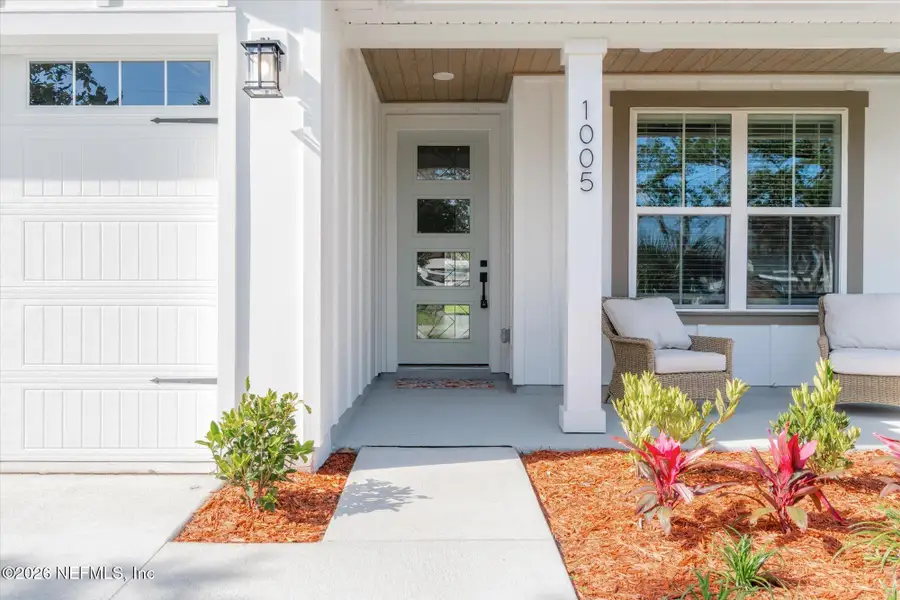 Exterior details and patio area of a home in , Jacksonville Beach (Image 3). Exterior details and patio area of a home in , Jacksonville Beach (Image 3).