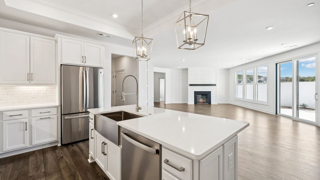Furnished interior view inside a new home in The Courtyards at Stewarts Creek, Smyrna (Image 8).