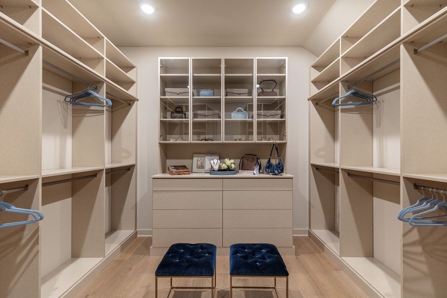 Representative Primary Closet - some options shown Representative Primary Closet - some options shown