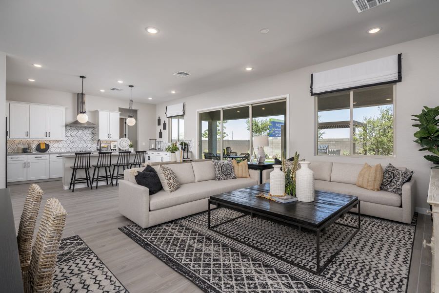 Great Room | Wrightson | Wildera – Peak Series | New Homes in San Tan Valley, AZ | Landsea Homes