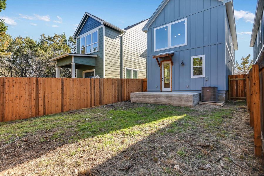 Exterior details and patio area of a home in , Wimberley (Image 18).