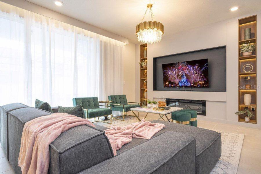 Furnished interior view inside a new home in , Davenport (Image 4).