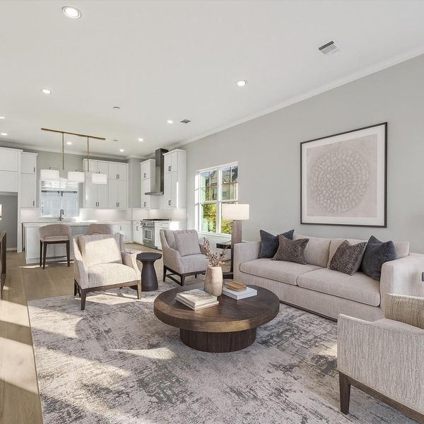 Furnished interior view inside a new home in , Houston (Image 8).