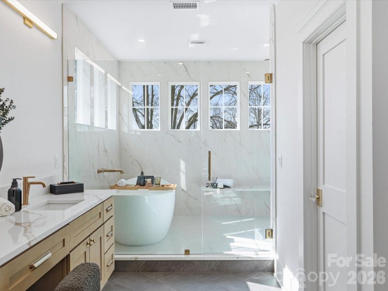 Furnished interior view inside a new home in , Charlotte (Image 33).