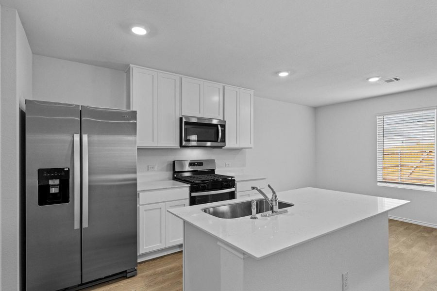 Furnished interior view inside a new home in Prairie Lakes, Buda (Image 13).